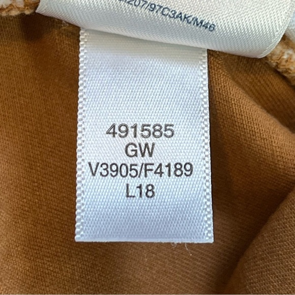 Lands' End Slim Leg Mid Rise Crop Pants Womens Size 6P Brown Canvas - Picture 8 of 13